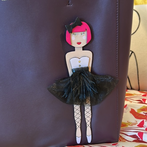 Kate Spade New York Ballerina Large Hallie Leather Tote, NWT - Picture 3 of 12